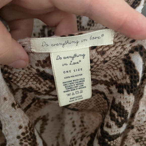 anthropologie snakeskin kimono regina - Picture 4 of 7